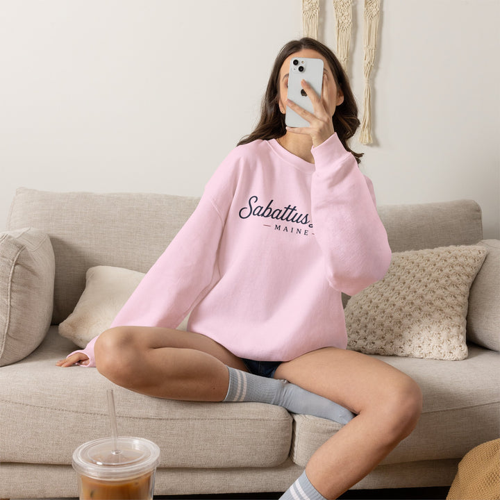 Sabattus Lake Maine Crewneck Sweatshirt