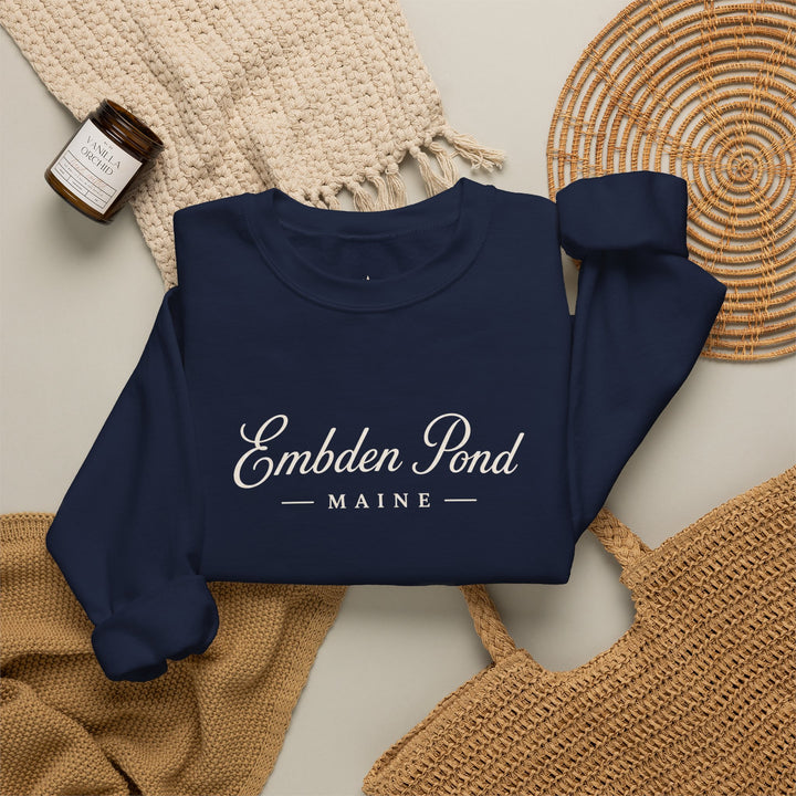 Embden Pond Maine Crewneck Sweatshirt