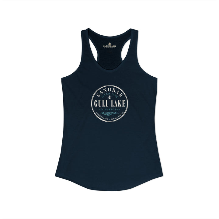 Gull Lake Sandbar Social Club Women’s Racerback Tank Top