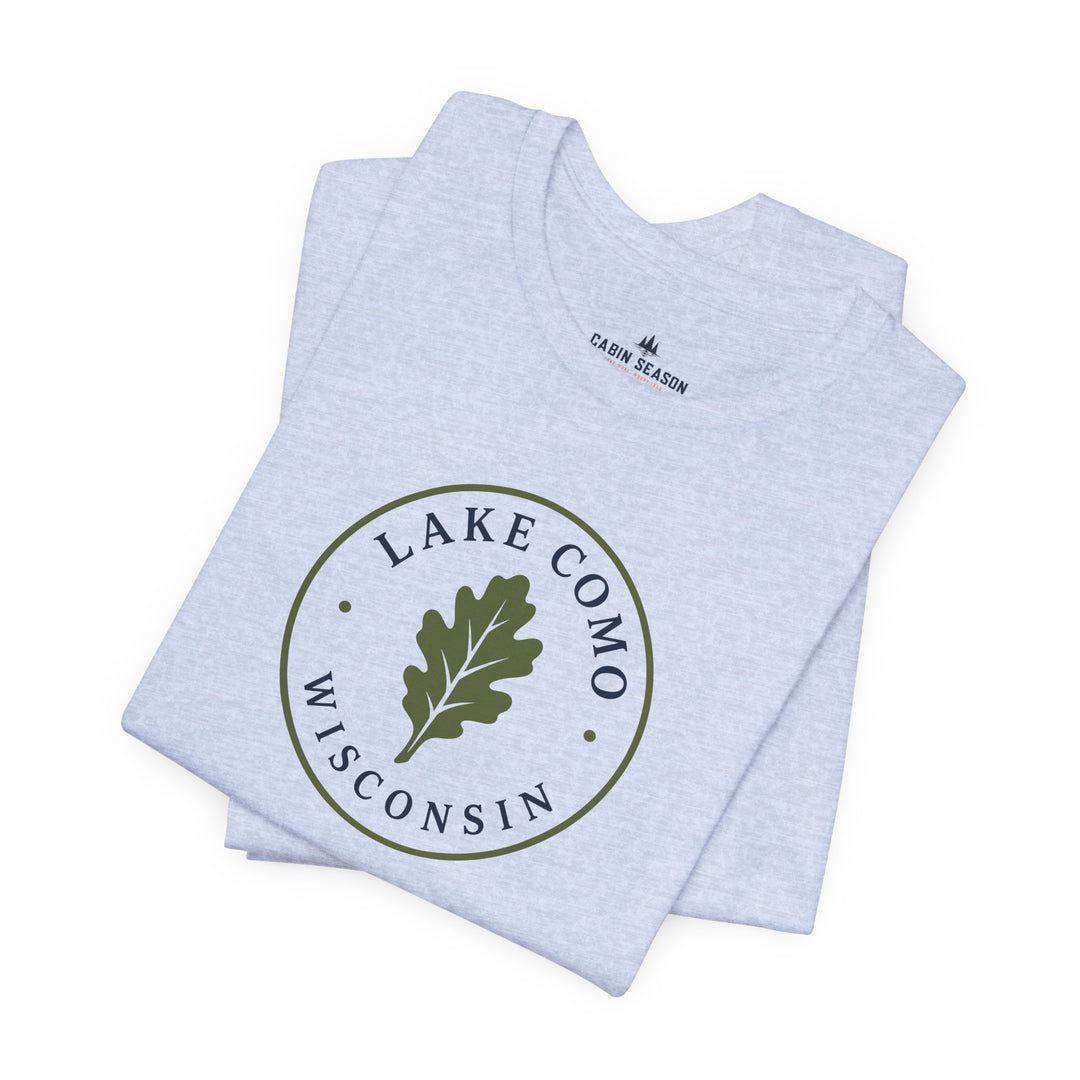 Lake Como Wisconsin Oak Leaf Tee