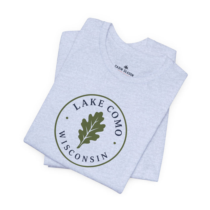 Lake Como Wisconsin Oak Leaf Tee