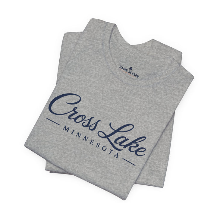 Cross Lake Minnesota Tee — Cross Lake Script T-Shirt