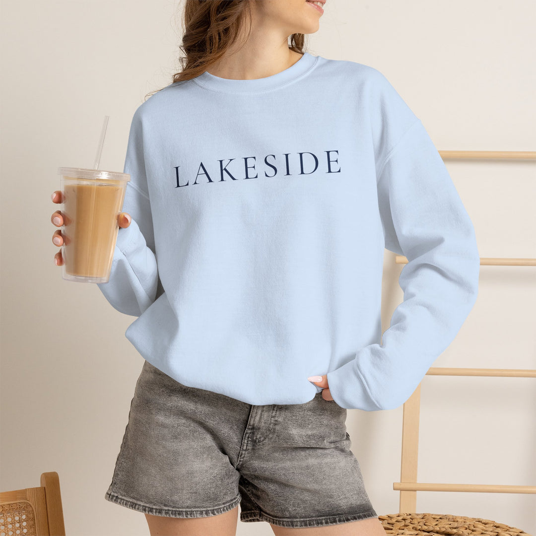 Lakeside Crewneck Sweatshirt | Minimal Lakeside Sweatshirt | Lake Sweatshirt For Her
