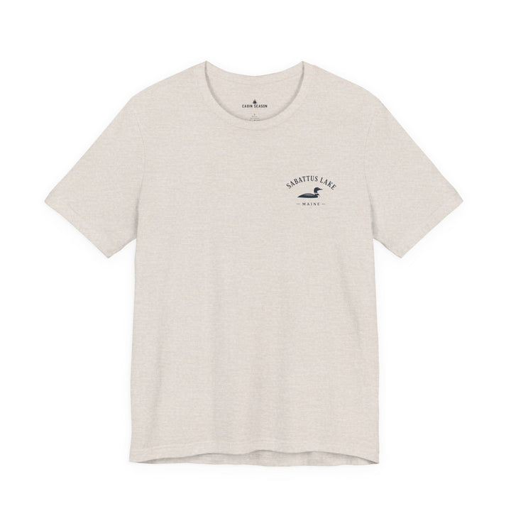 Sabattus Lake Sunset Boat Tee