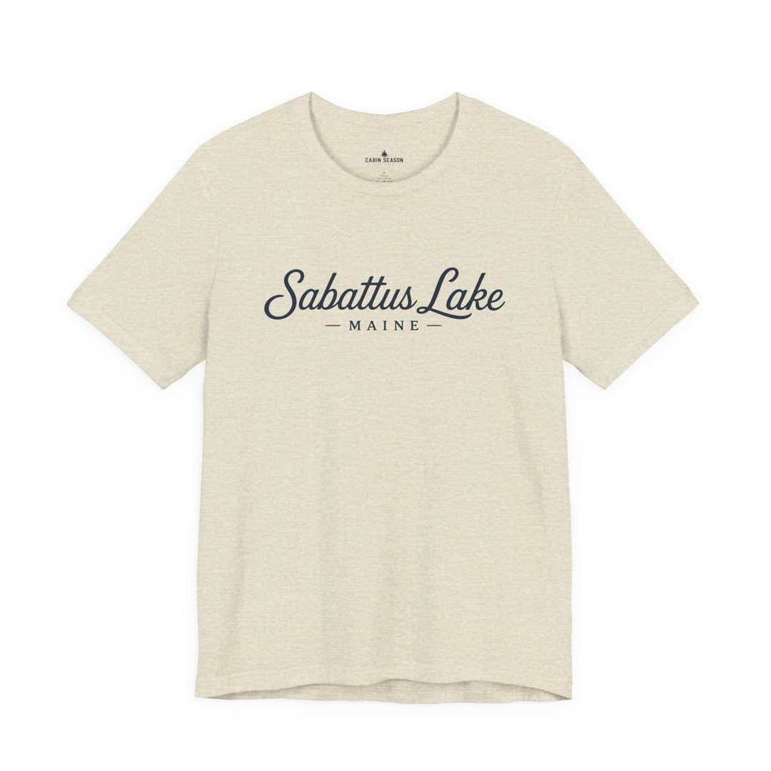 Sabattus Lake Maine Tee — Classic Maine Lake T‑Shirt