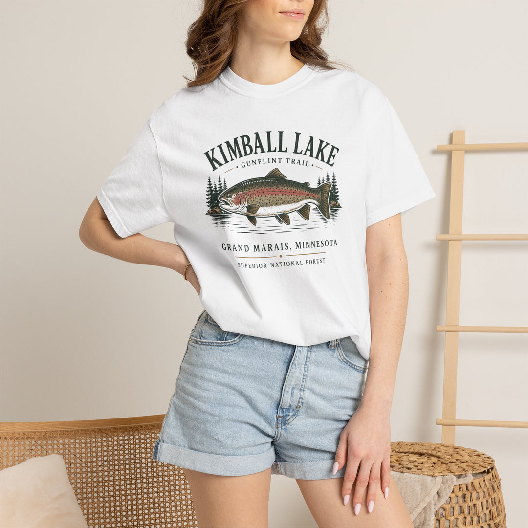 Kimball Lake T‑Shirt — Trout Fishing Minnesota Lake Tee