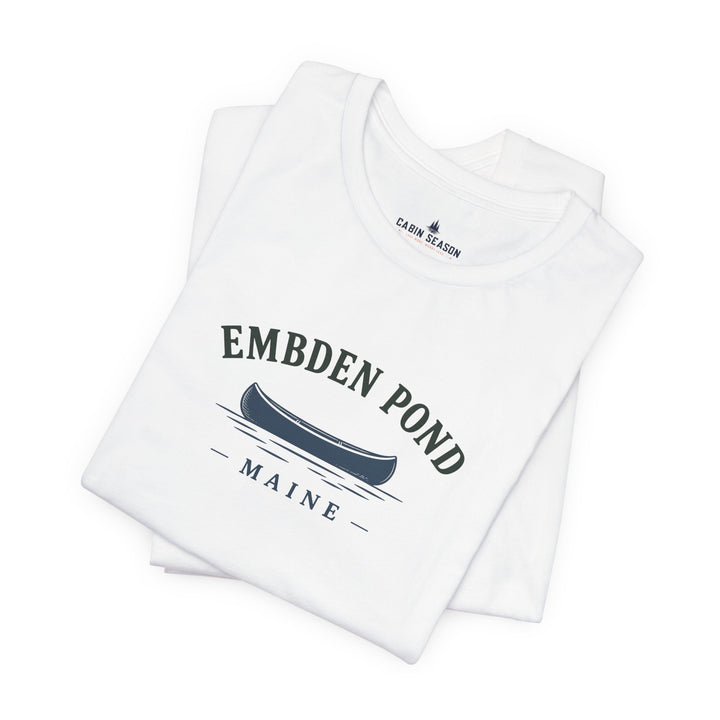 Embden Pond Maine Canoe Tee