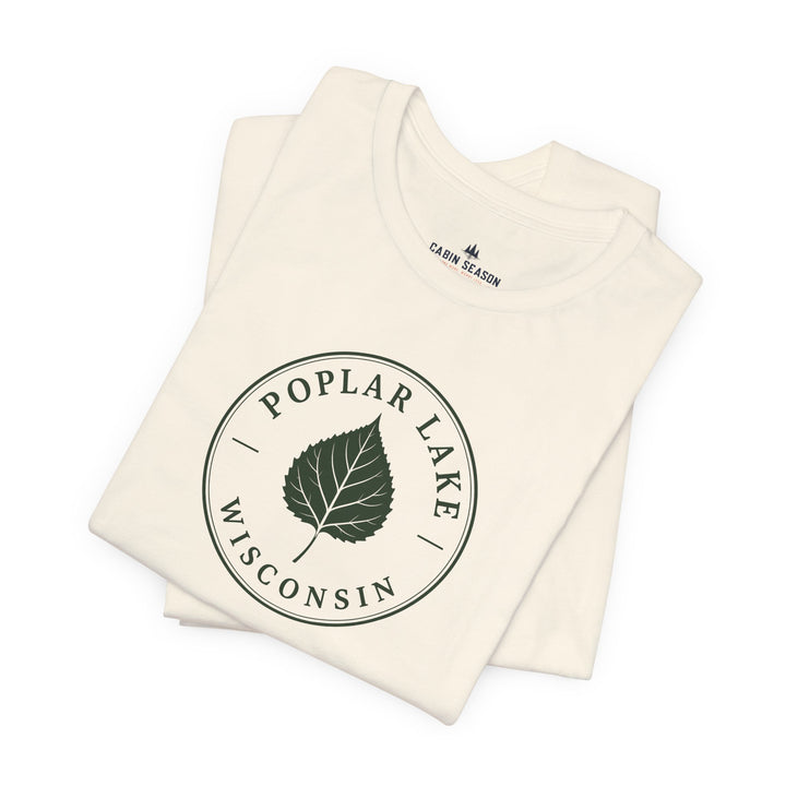 Poplar Lake Wisconsin Tee — Poplar Lake Leaf T-Shirt