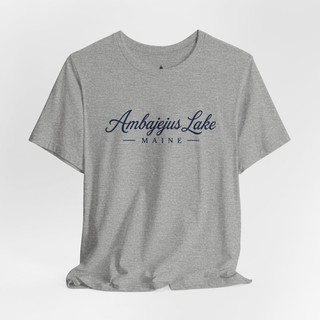Ambajejus Lake Shirt - Maine Script Tee