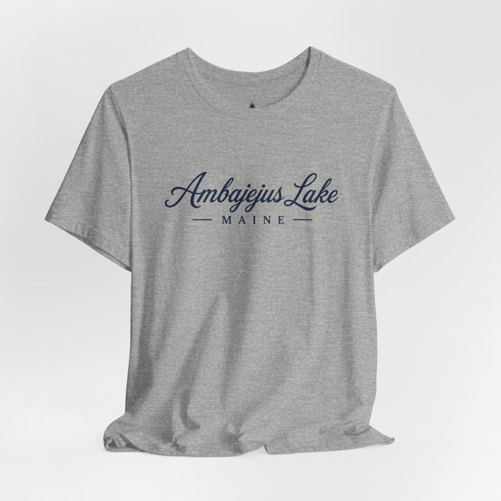 Ambajejus Lake Shirt - Maine Script Tee
