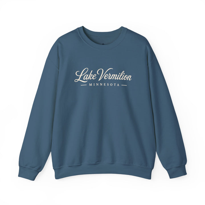 Lake Vermilion Crewneck Sweatshirt - MN Lake Script Pullover