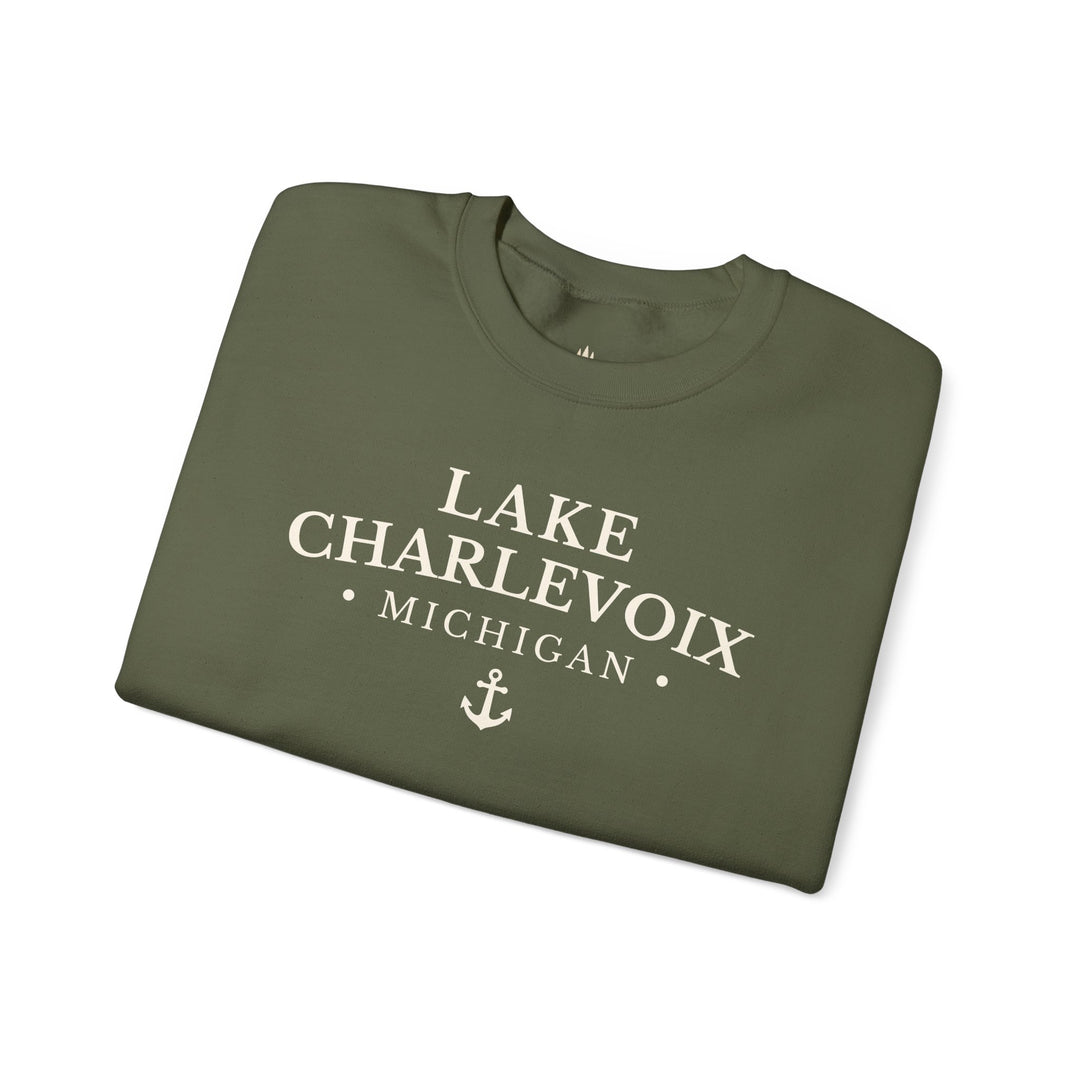 Lake Charlevoix Michigan Crewneck Sweatshirt