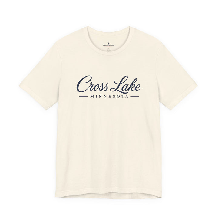 Cross Lake Minnesota Tee — Cross Lake Script T-Shirt