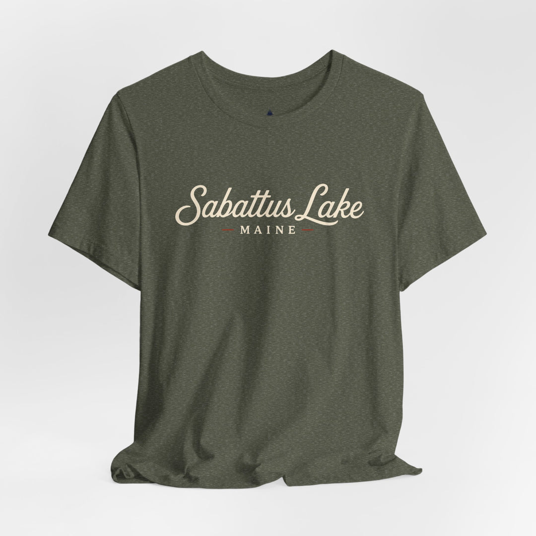 Sabattus Lake Maine Tee — Classic Maine Lake T‑Shirt