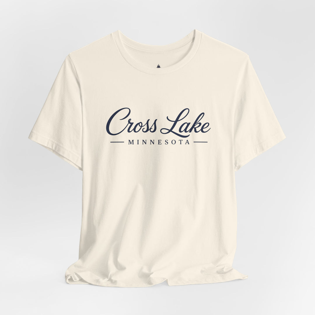 Cross Lake Minnesota Tee — Cross Lake Script T-Shirt