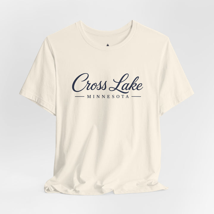 Cross Lake Minnesota Tee — Cross Lake Script T-Shirt