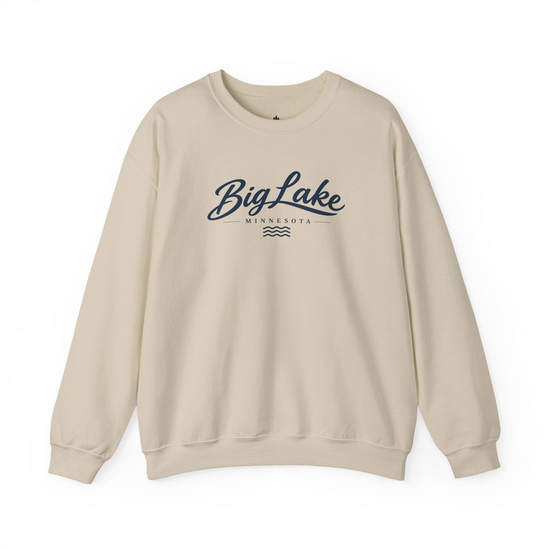 Big Lake Minnesota Crewneck Sweatshirt - Vintage Lake Script Shirt