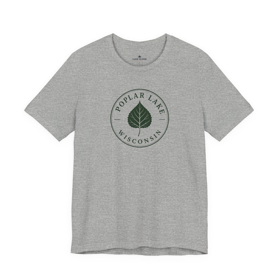 Poplar Lake Wisconsin Tee — Poplar Lake Leaf T-Shirt