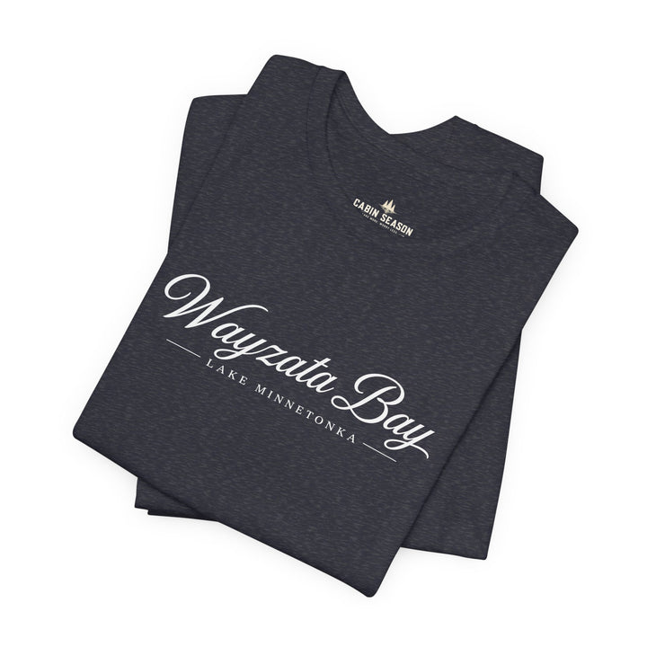 Wayzata Bay Script Tee - Minnesota Lake Script T-Shirt