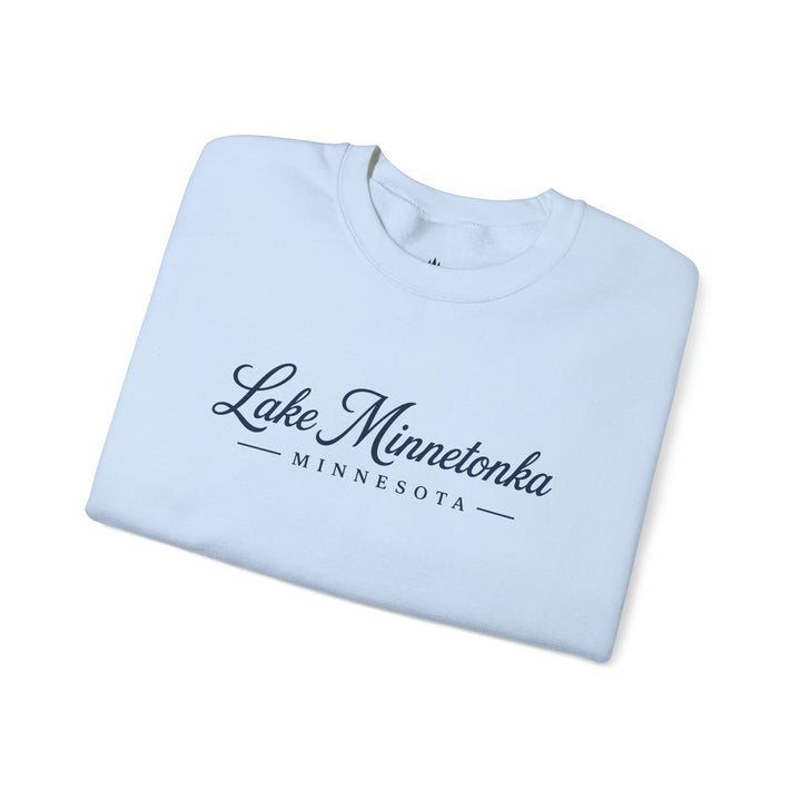 Lake Minnetonka Crewneck Sweatshirt — Minnetonka Script Sweatshirt