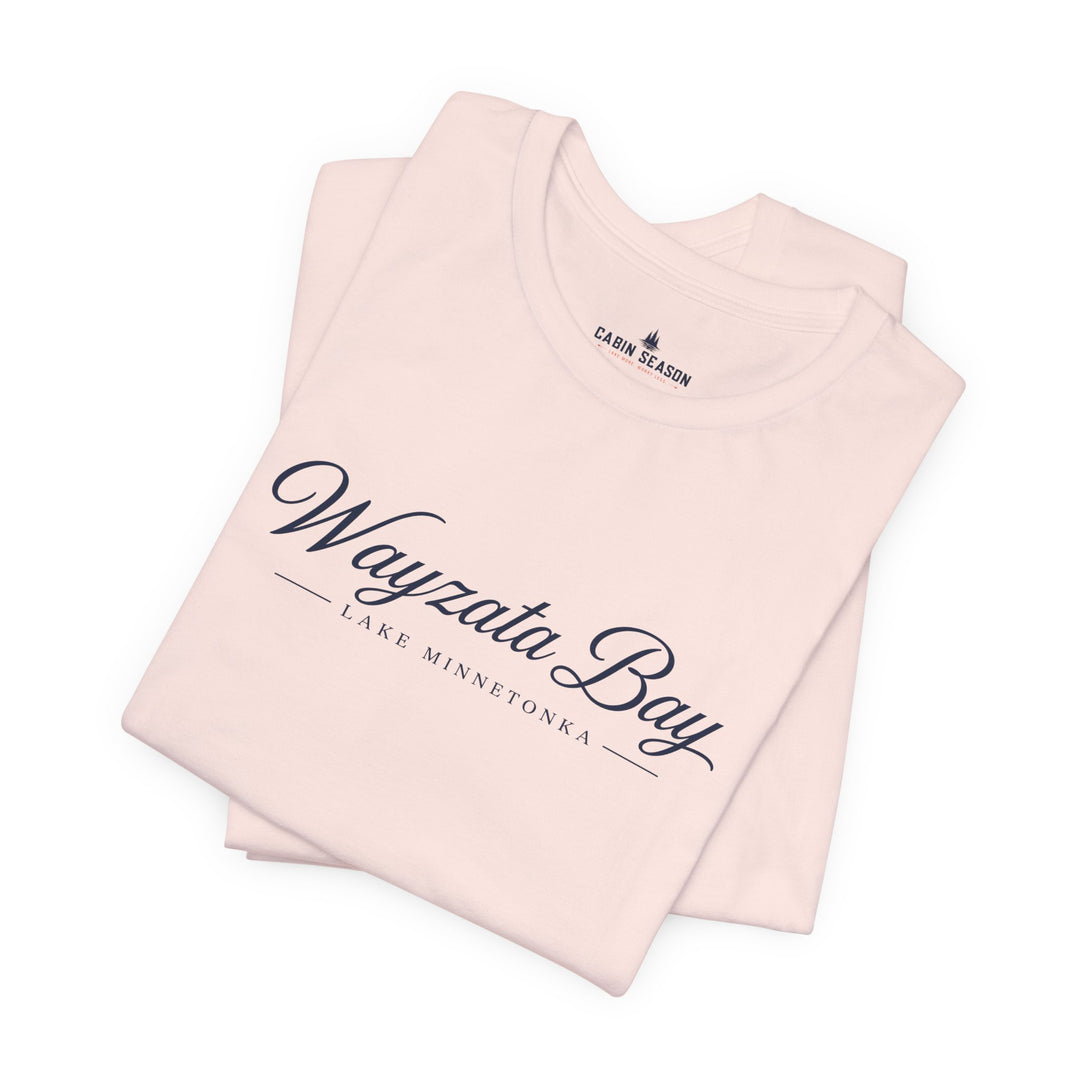 Wayzata Bay Script Tee - Minnesota Lake Script T-Shirt