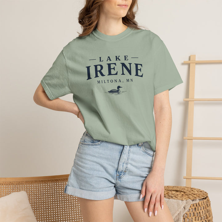 Lake Irene T-Shirt — Miltona MN Lake Tee with Loon Graphic