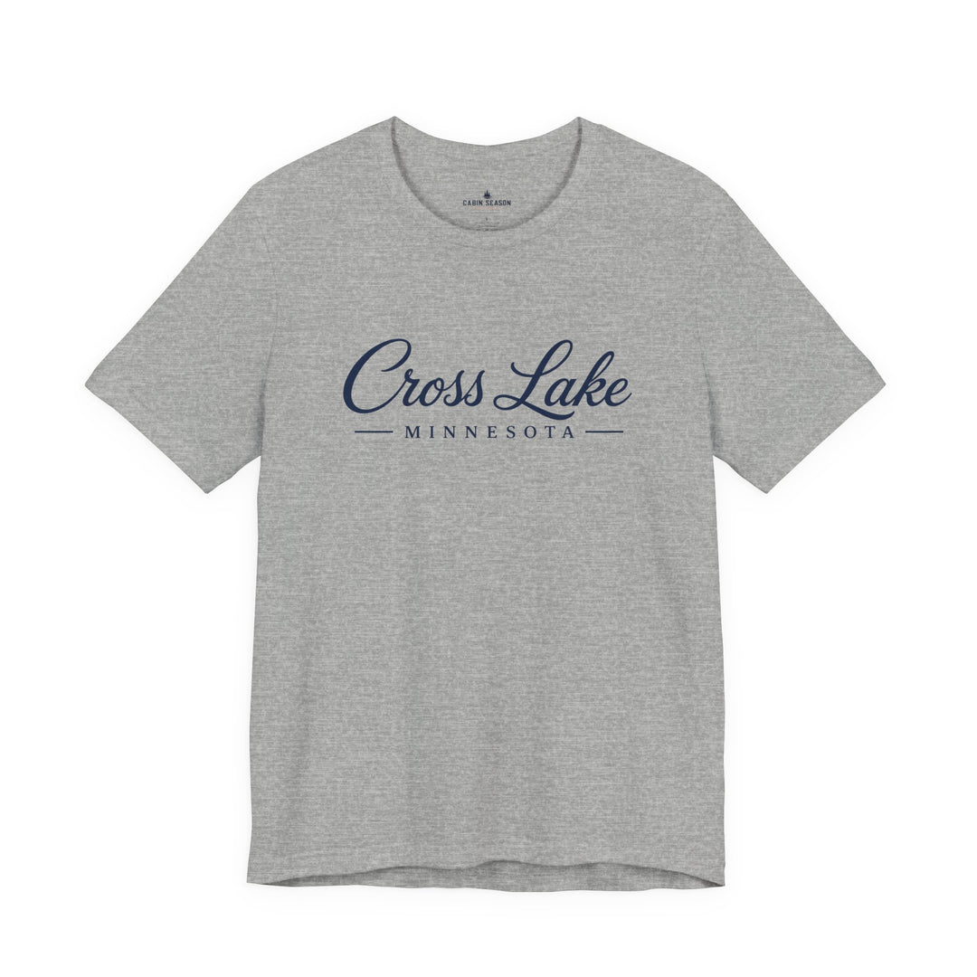 Cross Lake Minnesota Tee — Cross Lake Script T-Shirt