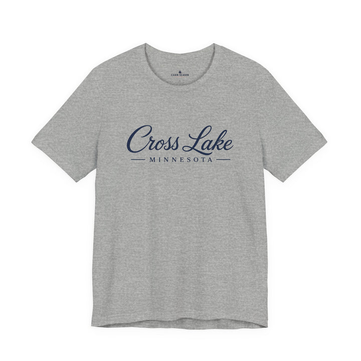 Cross Lake Minnesota Tee — Cross Lake Script T-Shirt
