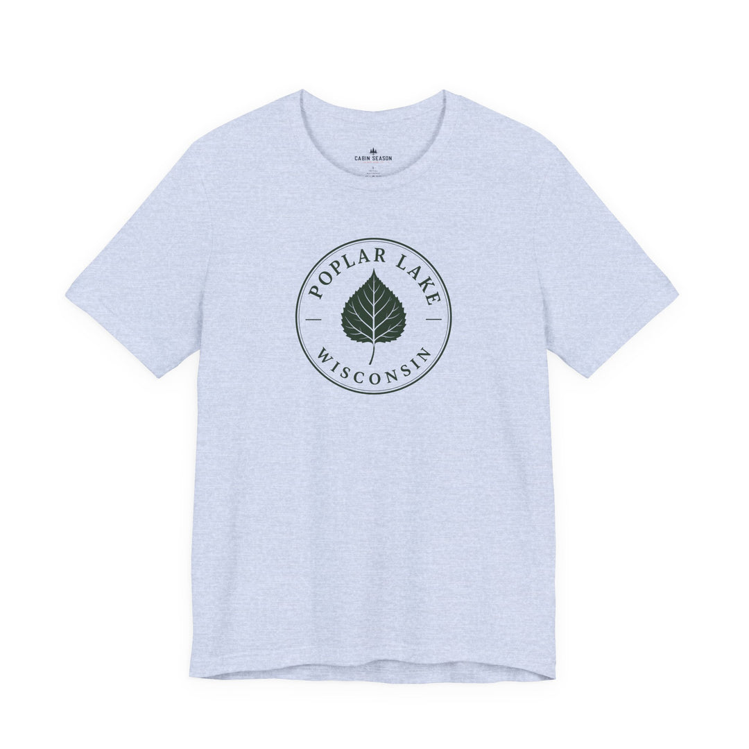 Poplar Lake Wisconsin Tee — Poplar Lake Leaf T-Shirt
