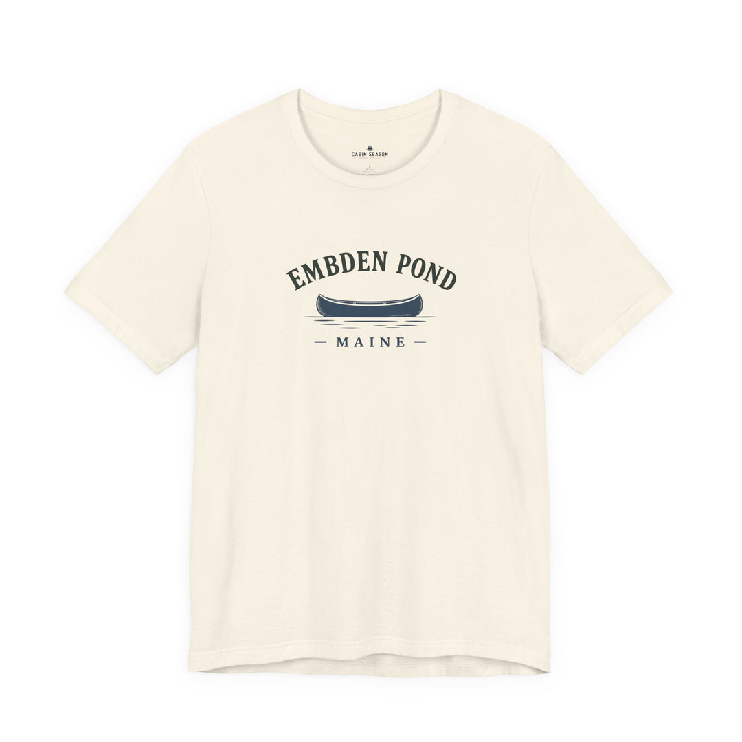 Embden Pond Maine Canoe Tee