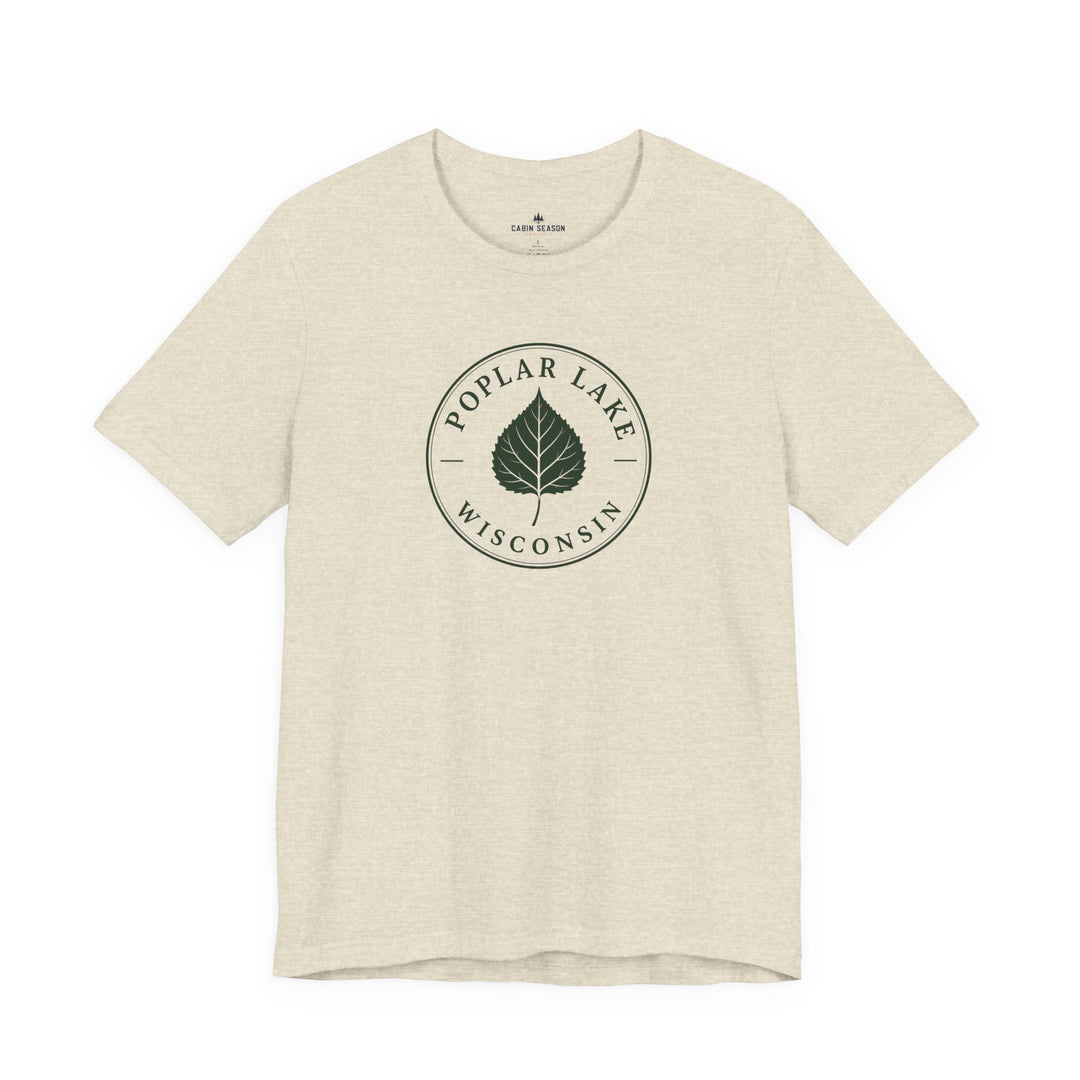 Poplar Lake Wisconsin Tee — Poplar Lake Leaf T-Shirt