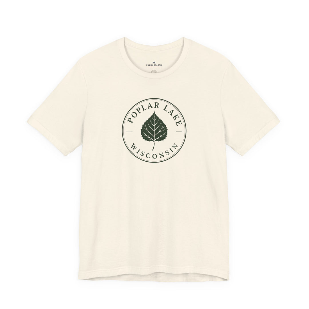 Poplar Lake Wisconsin Tee — Poplar Lake Leaf T-Shirt