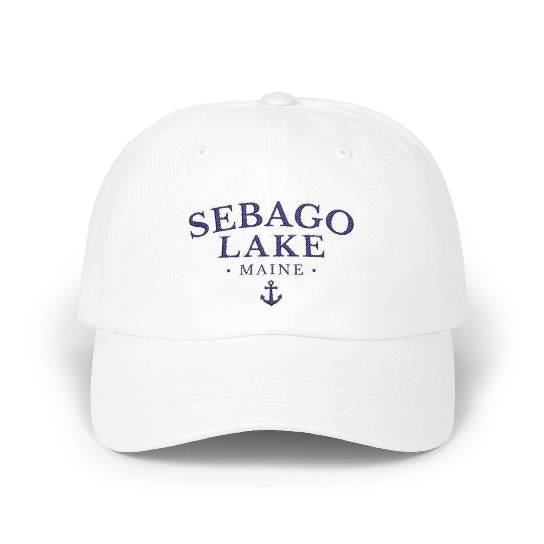 Sebago Lake Maine Hat - Light Embroidered Anchor Hat
