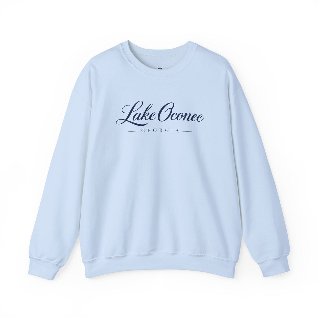 Lake Oconee Georgia Crewneck Sweatshirt | Georgia Lake Script Logo