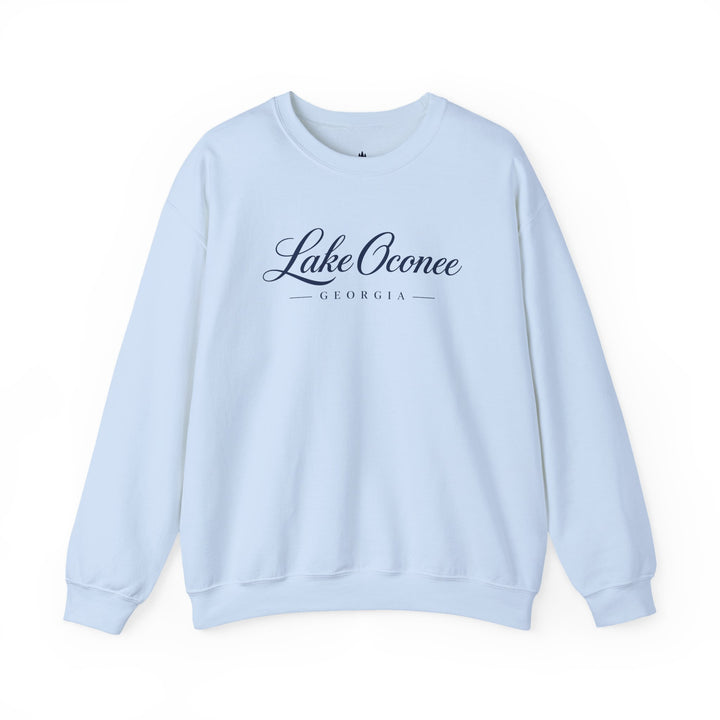 Lake Oconee Georgia Crewneck Sweatshirt | Georgia Lake Script Logo