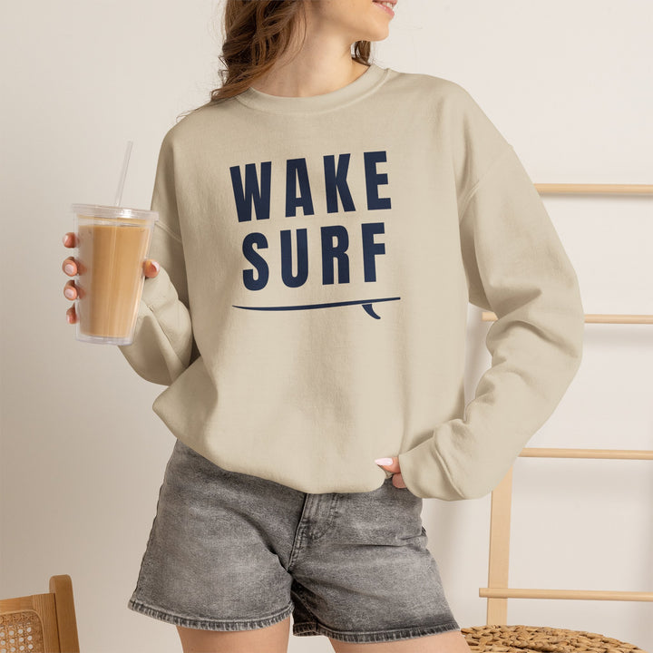 Wake Surf Sweatshirt | Wake Surfing Crewneck Sweatshirt