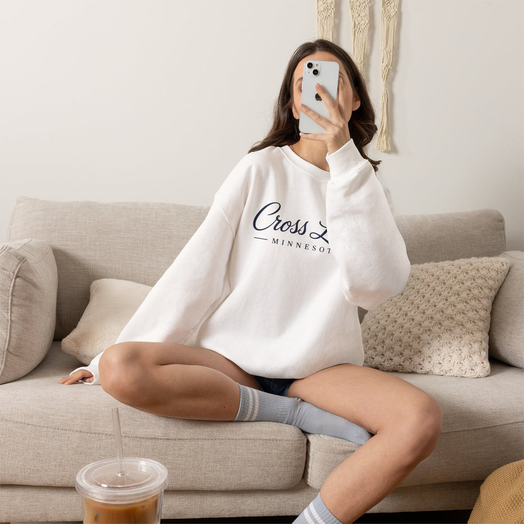 Cross Lake Minnesota Crewneck Sweatshirt