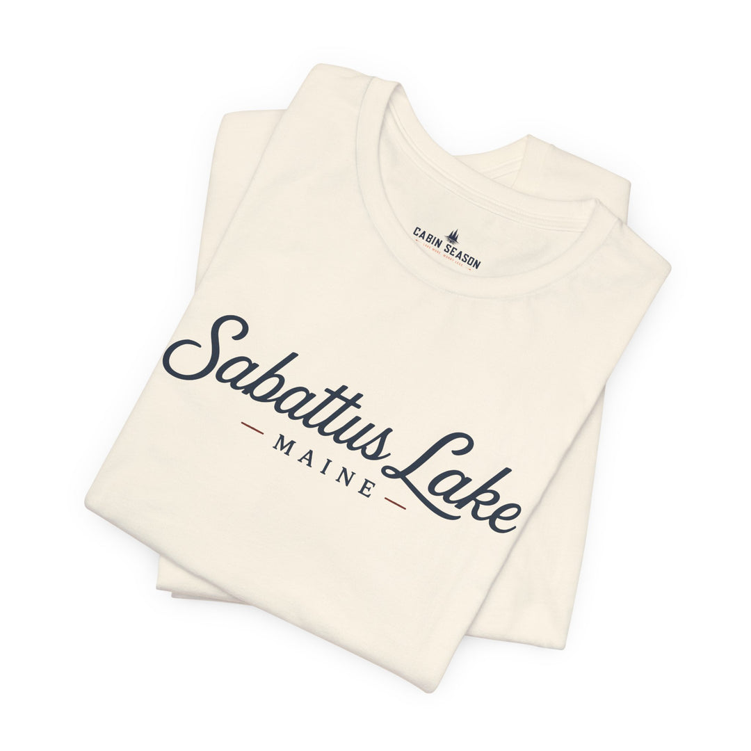 Sabattus Lake Maine Tee — Classic Maine Lake T‑Shirt