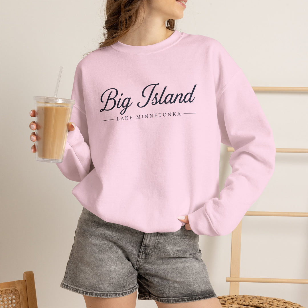 Big Island Crewneck Sweatshirt - Lake Minnetonka Script Pullover