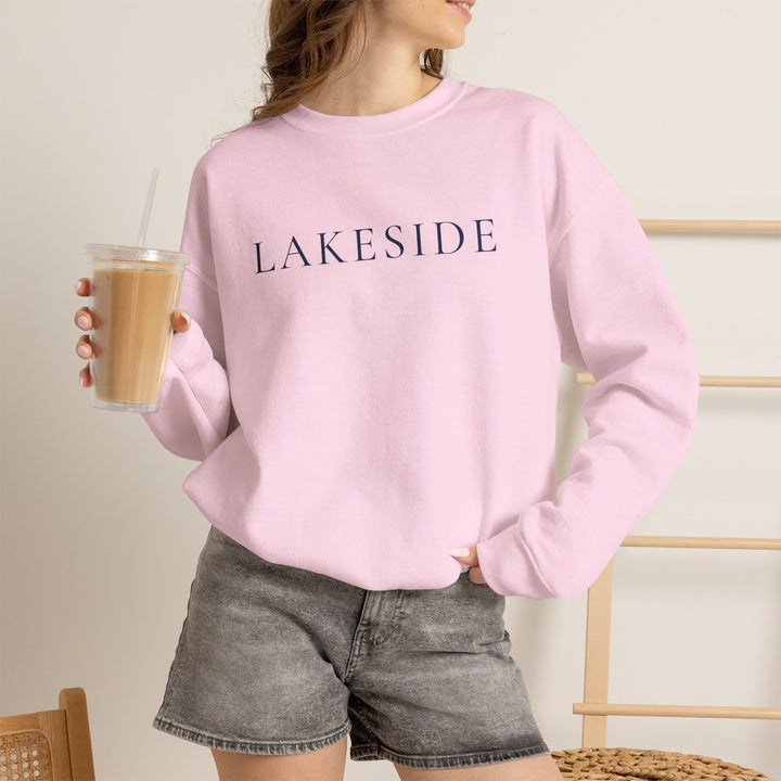 Lakeside Crewneck Sweatshirt | Minimal Lakeside Sweatshirt | Lake Sweatshirt For Her