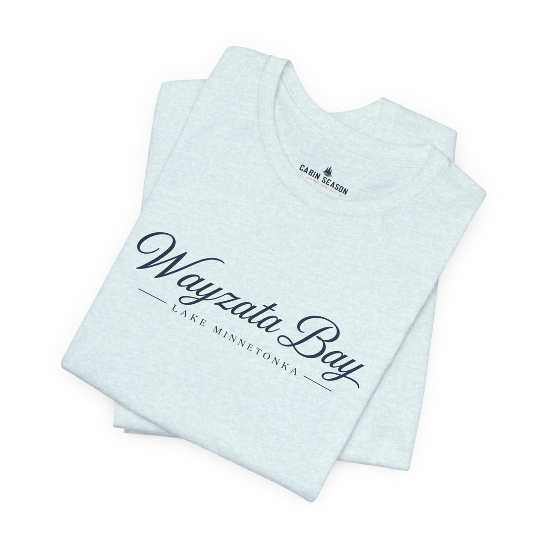 Wayzata Bay Script Tee - Minnesota Lake Script T-Shirt