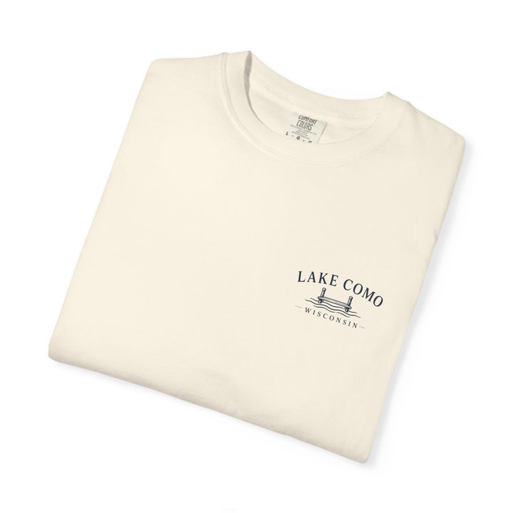 Lake Como Wisconsin T-Shirt — Vintage Dock &amp; Boat Graphic Tee