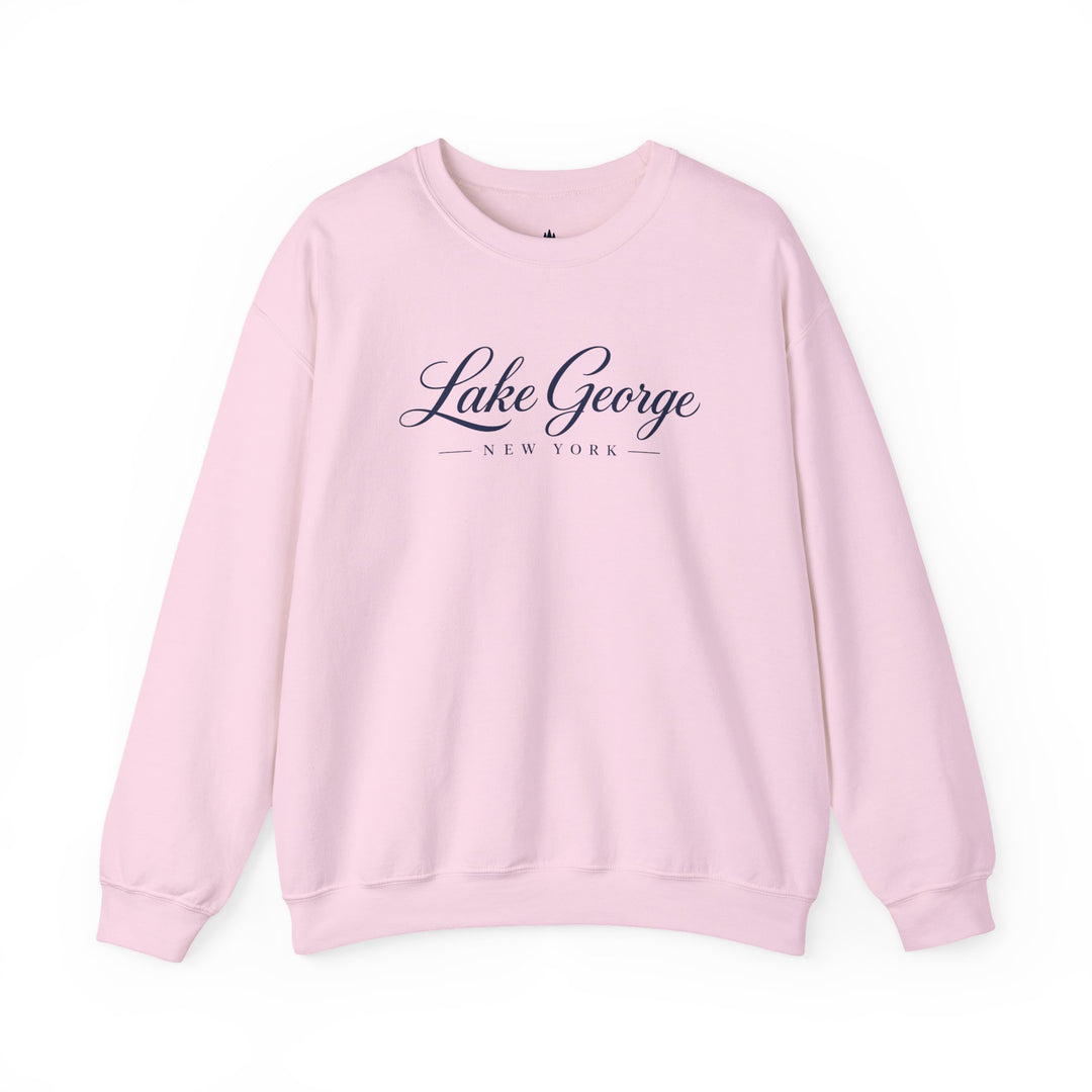 Lake George Sweatshirt | New York Lake Script Crewneck