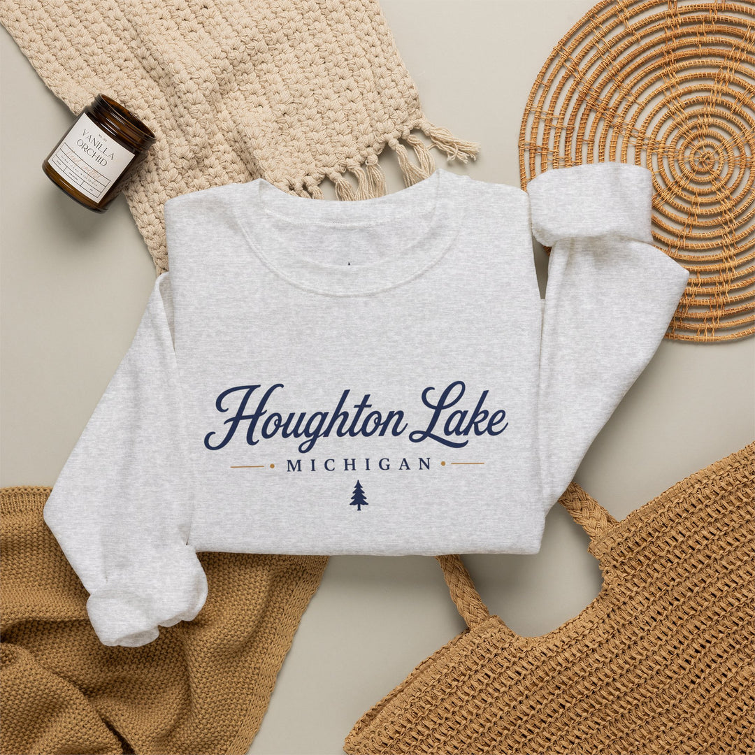 Houghton Lake Michigan Crewneck Sweatshirt
