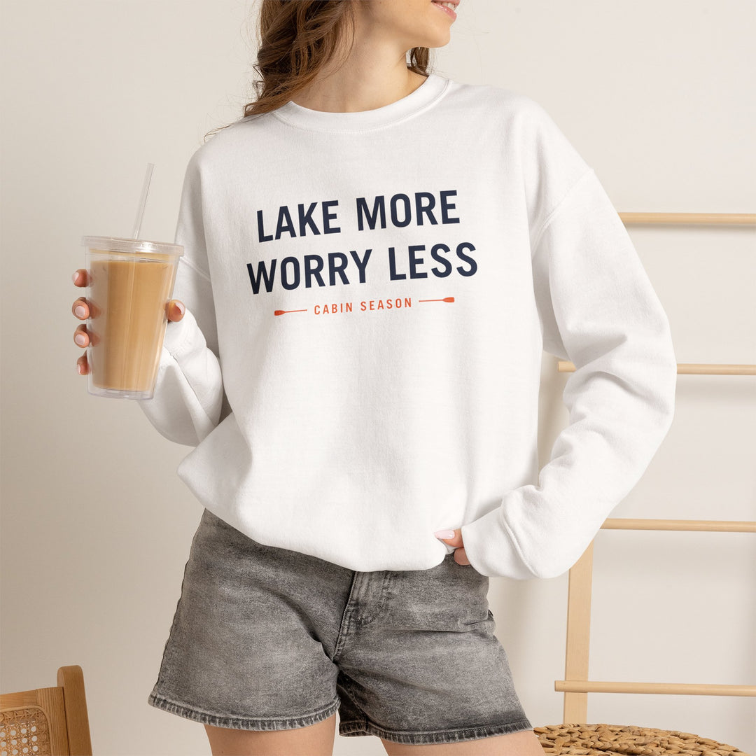 Cabin Season “Lake More, Worry Less” Crewneck Sweatshirt