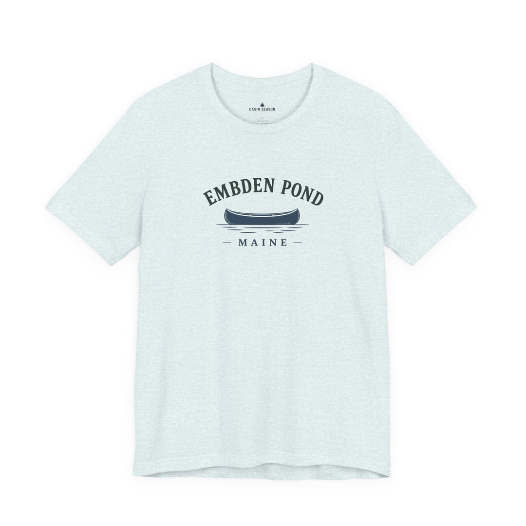 Embden Pond Maine Canoe Tee