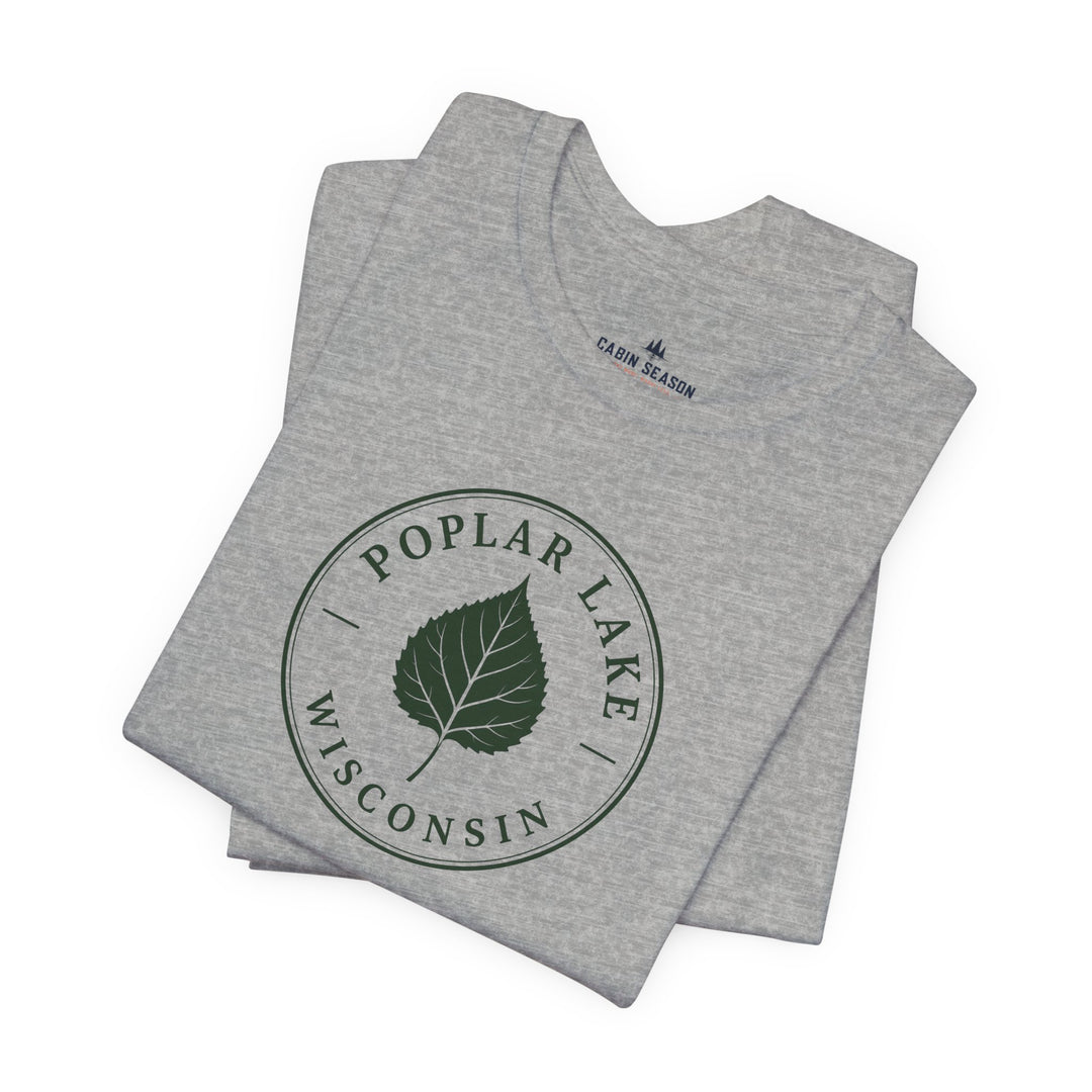 Poplar Lake Wisconsin Tee — Poplar Lake Leaf T-Shirt