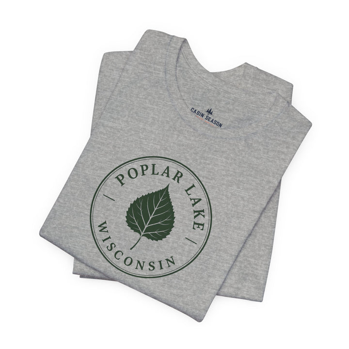 Poplar Lake Wisconsin Tee — Poplar Lake Leaf T-Shirt