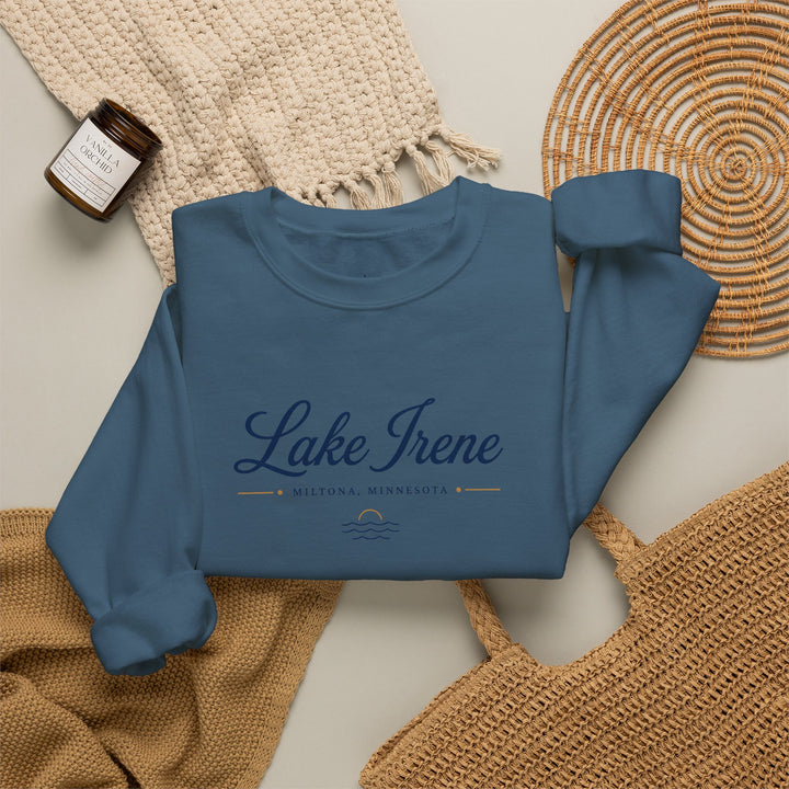 Lake Irene Miltona, Minnesota Crewneck Sweatshirt
