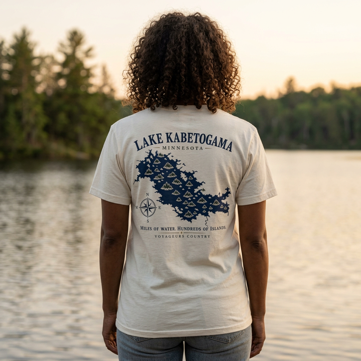 Lake Kabetogama Tee — "Miles of Water, Hundreds of Islands" Voyager National Park Shirt